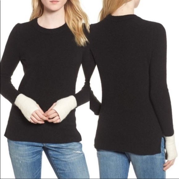 Madewell Merino Wool Alpaca Colorblock Pullover Blend Crewneck Sweater - Picture 4 of 12